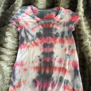 Red and black tie dye t-shirt